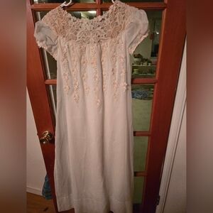 Edwardian Vintage Elegant Cream Lace Dress